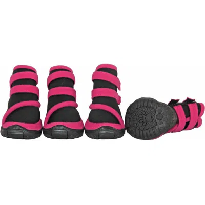 Pet Life 'premium Cone' High Support Performance Dog Shoes In Black/pink