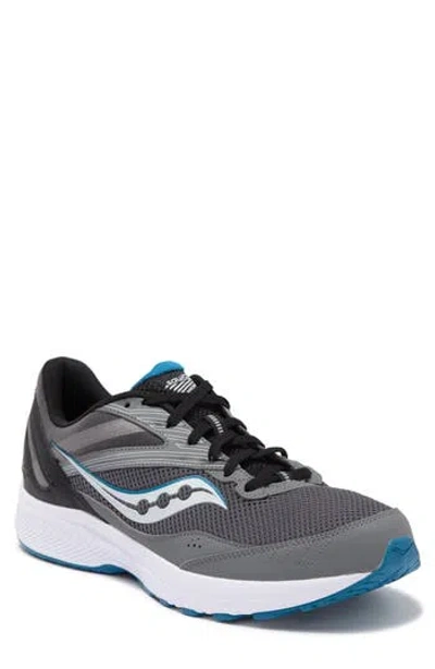 Saucony Cohesion Athletic Sneaker In Charcoal/topaz