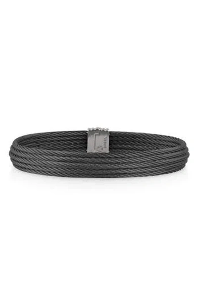 Alor Classique Stainless Steel Bracelet In Black