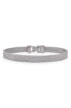 Alor Women's Two Tone Stainless Steel Multi Row Cable Bracelet In Grey