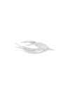 SHAUN LEANE WHITE FEATHER DIAMOND EARRING,WHITEFEATHERLARGESILVERRIGHT12345218