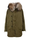 SAINT LAURENT RACCOON-TRIMMED PARKA,487861 Y150R2840