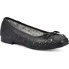 Cliffs By White Mountain Bessa Square Toe Flat In Black/burnished/smooth