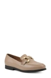 White Mountain Footwear Cassino Buckle Loafer In Natural/leather