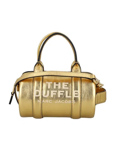 Marc Jacobs The Mini Duffle Bag Metallic In Gold