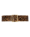 MAISON BOINET Haircalf Leopard Belt,91808G
