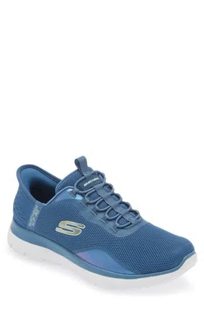 Skechers Hands Free Slip-in Sneaker In Teal/blue