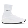 Joshua Sanders 20mm Fly To Stretch Knit Sock Sneakers In White