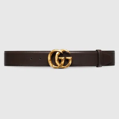 Gucci Gg Marmont Wide Belt In Black