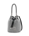 Marc Jacobs The Rhinestone Mini Bucket Bag In Silver