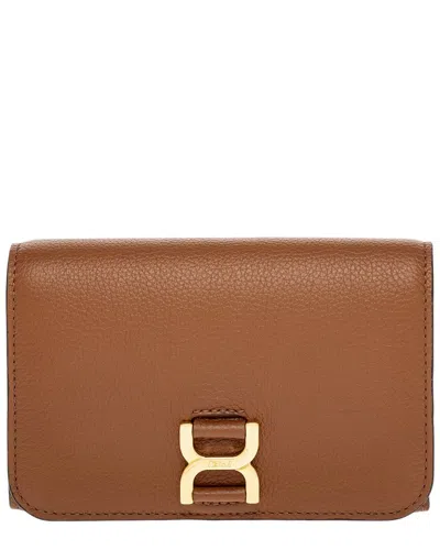 Chloé Marcie Medium Compact Wallet In Brown