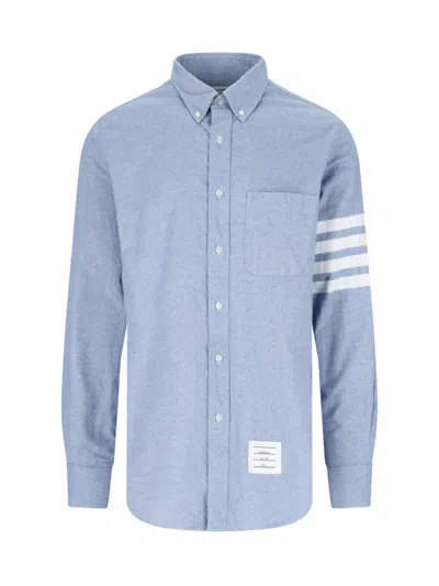 Thom Browne '4-bar' Shirt In Light Blue