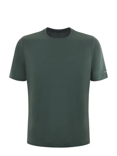 People Of Shibuya Cotton T-shirt In Verde Scuro