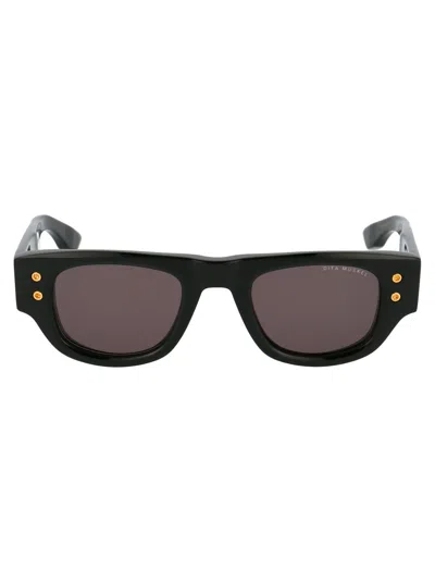 Dita Sunglasses In Black Crystal Grey Yellow Gold W/grey