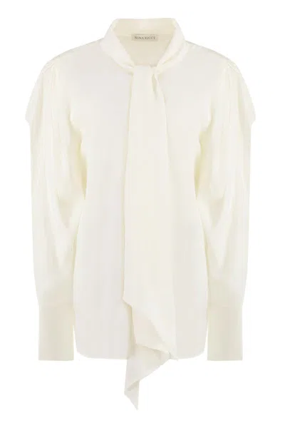 Nina Ricci Silk Shirt In White