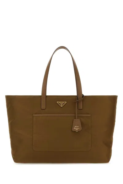 Prada Handbags. In Brown