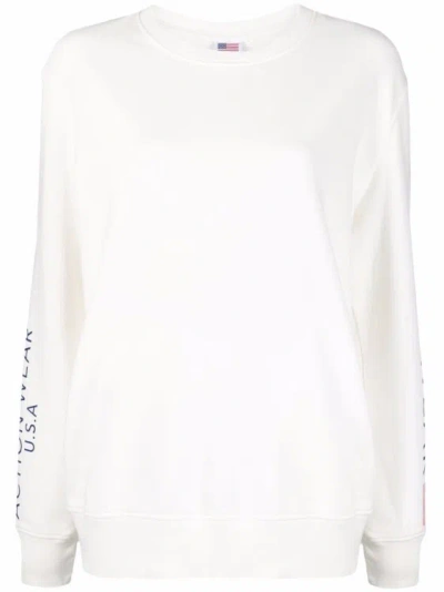 Autry Action Wear Print Sweatshirt In White