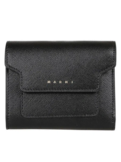 Marni Black Saffiano Leather Wallet