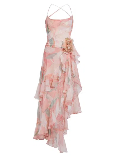 Retroféte Samara Dress Dusty Pink Botanical