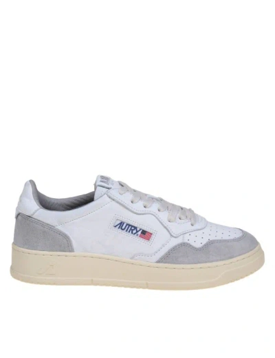 Autry Leather And Suede Sneakers In White