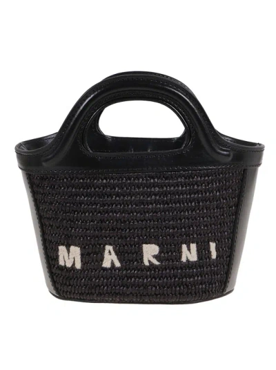 Marni Micro Tropicalia Bag In Black