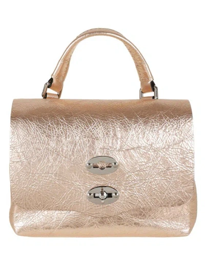 Zanellato Baby Postina Cortina Shoulder Bag In Gold