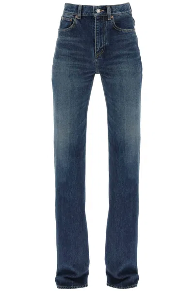 Saint Laurent Wide-legged Clyde Jeans For A Comfortable In Blue