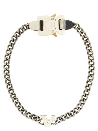 Alyx 1017  9sm Buckle Charm Logo Necklace In Silver