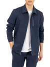 Pino By Pinoporte Stretch Cotton Blend Jacket In Navy