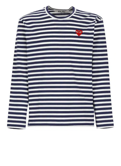 Comme Des Garçons Play Comme Des Garcons Play T-shirts And Polos Blue