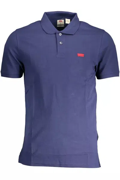 Levi's Svelte Cotton Polo With Chic Logo Men's Accent In Blue