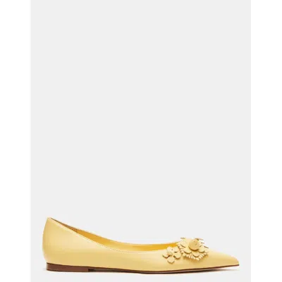 Steve Madden Maria Yellow Leather In Beige