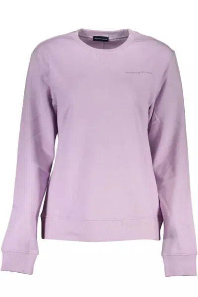 North Sails Chic Organic Cotton Women's Sweatshirt In Purple