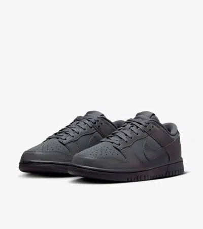 Nike Dunk Low Fz3781-060 Sneaker Womens 6 Black Anthracite Leather Comfort Jpe34