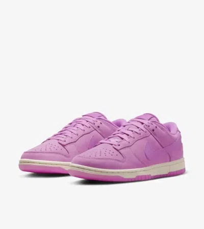 Nike Dunk Low Premium Mf Dv7415-500 Sneakers Women's 8 Rush Fuchsia Leather He47 In Purple
