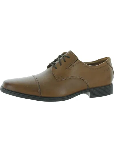 Clarks Mens Leather Dressy Lace-up Shoes In Multi