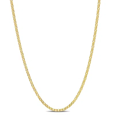 Mimi & Max Rolo Chain Necklace In Yellow Silver-20 In
