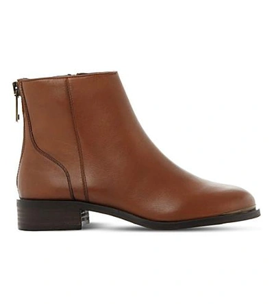 Steve Madden Ladies Brown Sophisticated Rileey Leather Chelsea Boots In Nero