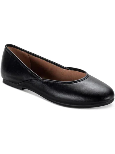 Style & Co Ameliaa Womens Manmade Ballet Flats In Black