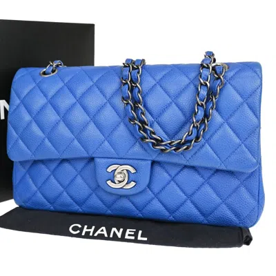 Pre-owned Chanel Timeless Leather Shoulder Bag () In Blue