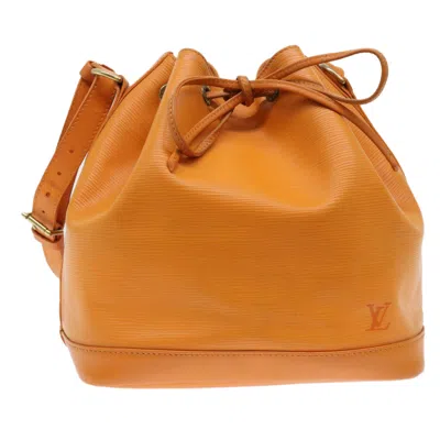 Pre-owned Louis Vuitton Noe Leather Shoulder Bag () In Orange