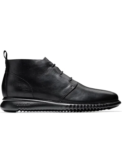 Cole Haan 2 Zerogrand Mens Leather Lace Up Chukka Boots In Black