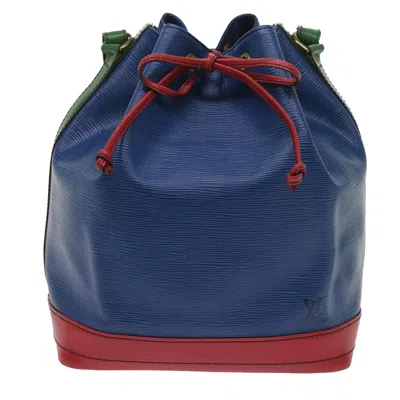 Pre-owned Louis Vuitton Petit Noé Leather Shoulder Bag () In Blue