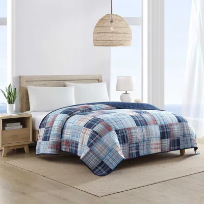 Nautica Stony Point Blue Full/queen Quilt In Brown