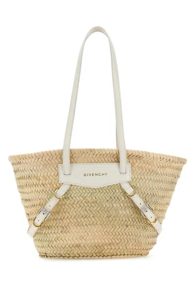 Givenchy Small Voyou Basket Bag In Beige