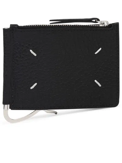 Maison Margiela Four Stitches Black Leather Card Holder