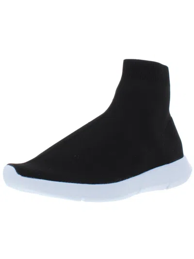 Bar Iii Levan Womens High Top Casual Sock Sneakers In Black