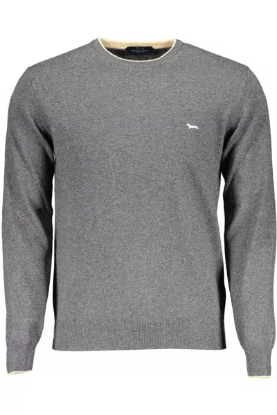 Harmont & Blaine Elegant Sweater With Contrasting Men's Details In Grey