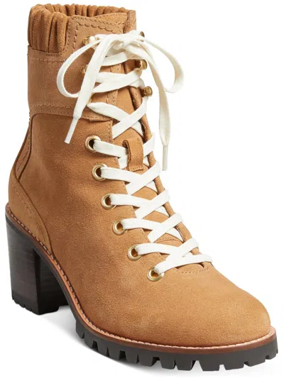Jack Rogers Harper Womens Water Resistant Lace Up Ankle Boots In Brown