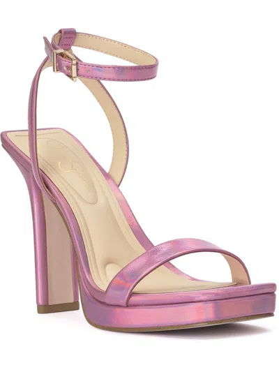 Jessica Simpson Adonia Womens Iridescent Heels In Multi